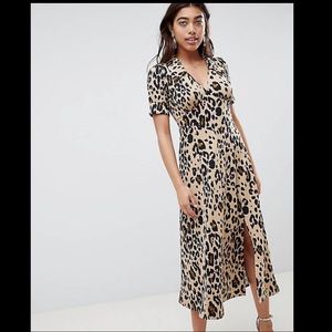 ASOS Leopard Maxi Tea Dress